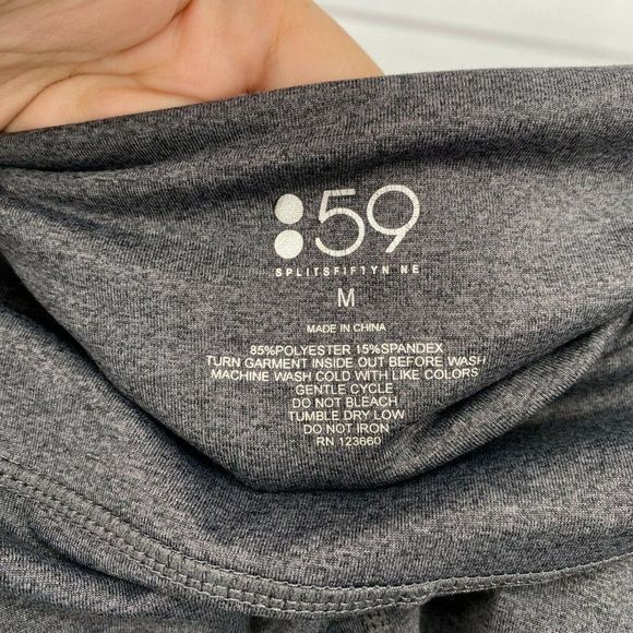 Splits59 Colorblock Athletic Legging Size Medium High Waist Stretch Workout Gray - Picture 4 of 9